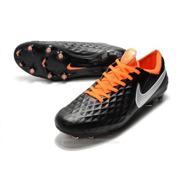 Nike Tiempo Legend Elite FG Negro Blanco Naranja